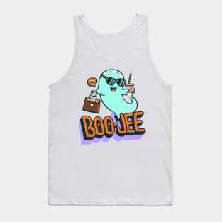 Funny Ghost Halloween Costume Boujee Boo-Jee Design Tank Top